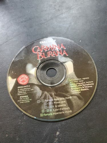 Carl orff carmina burana cd - Image 1
