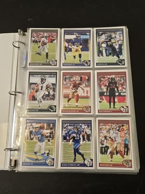 2024 Score Football Binder Lot 250+ Cards Stars Legends Base 1" Album - Image 1