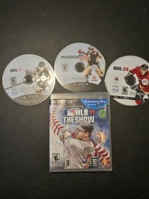 Lot of 4 PlayStation 3 Sports Games - Perfect for Gamers! - Image 1