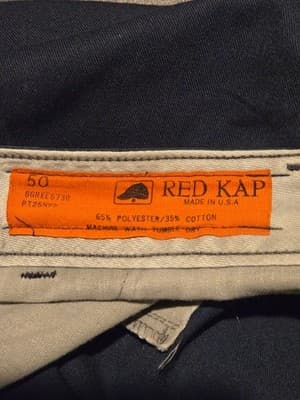 Red Kap Work Shorts Mens 50 Navy 65% Polyester 35% Cotton Utility Straight Fit - Thumbnail 2