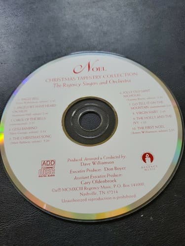 Noel Christmas Tapestry Collection The Regency Singers And Orchestra CD - Image 1