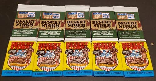 desert storm trading cards Packs Lot Of 10 - Image 1