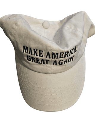 Donald J Trump Trading Cards PSA 8 Leaf OG GMA 10 + 2 MAGA Hats Bundle Set Lot - Thumbnail 2