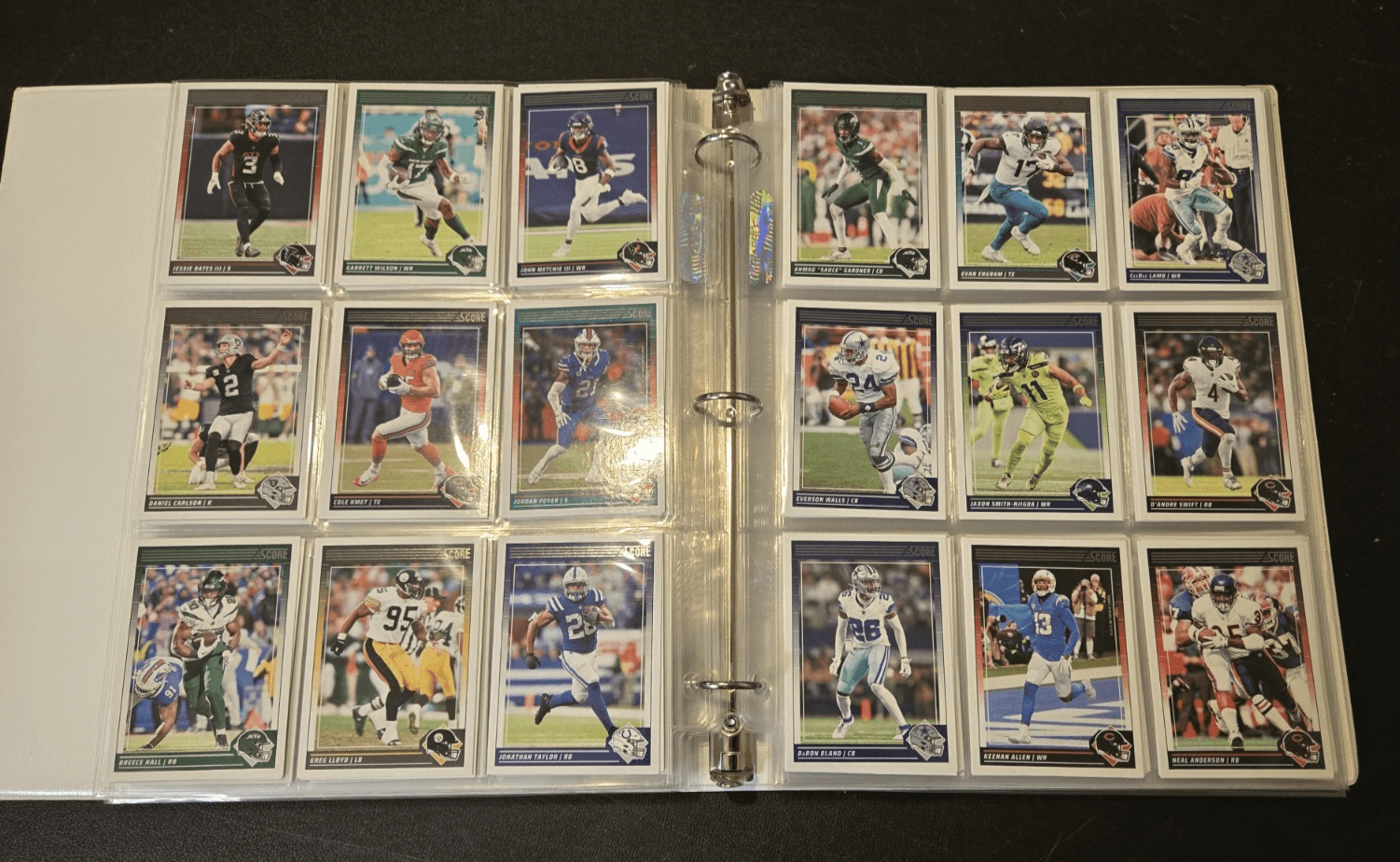 2024 Score Football Binder Lot 250+ Cards Stars Legends Base 1" Album - Thumbnail 9