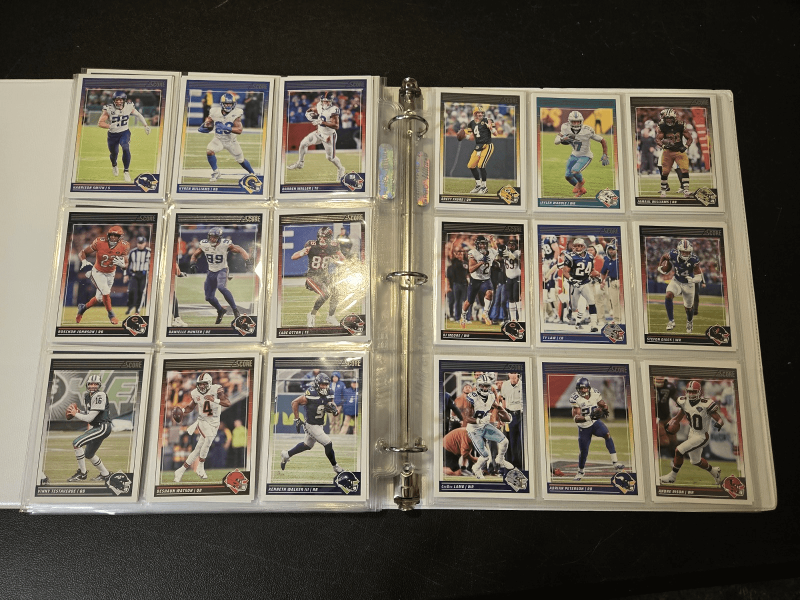 2024 Score Football Binder Lot 250+ Cards Stars Legends Base 1" Album - Thumbnail 14