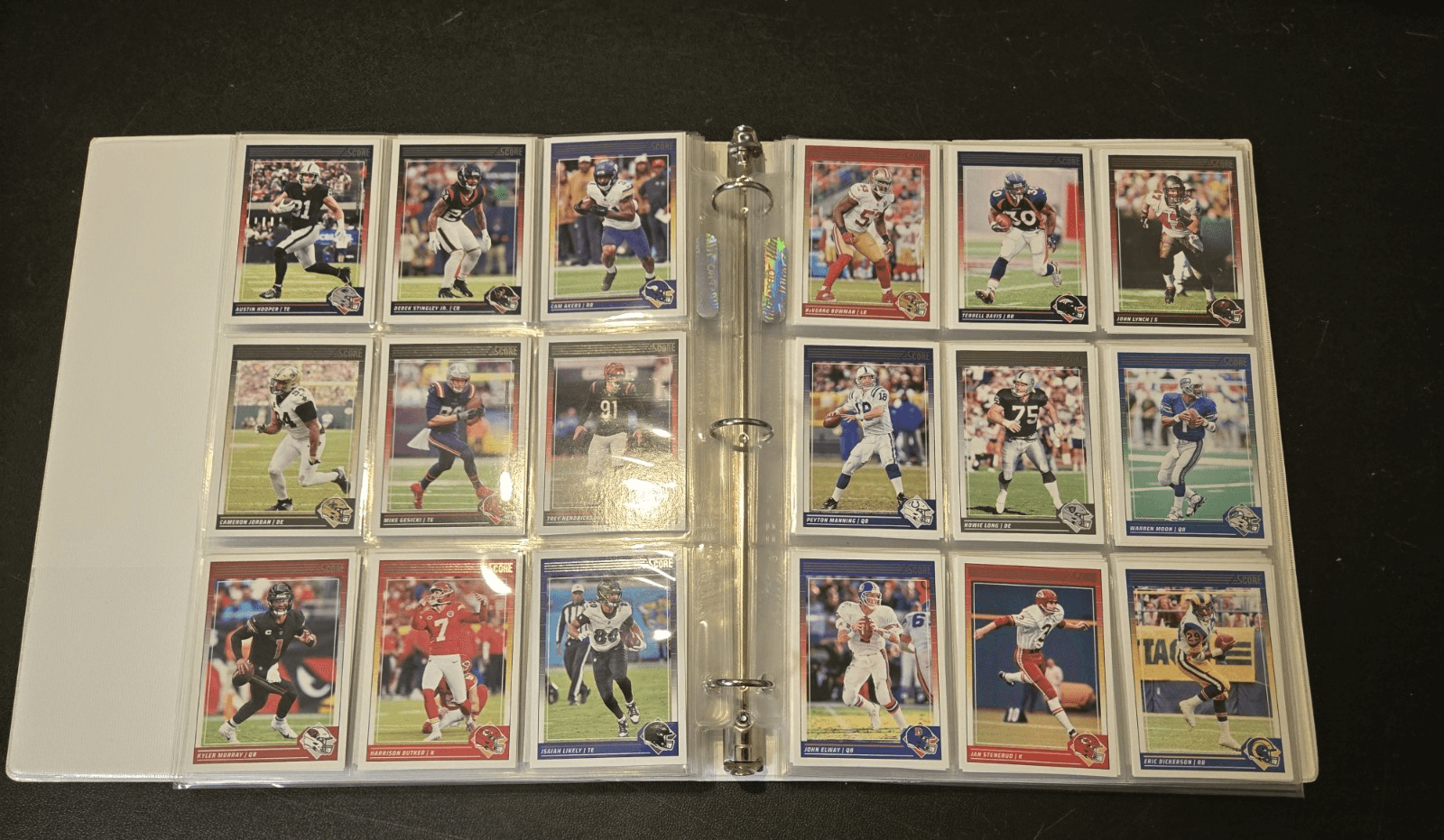 2024 Score Football Binder Lot 250+ Cards Stars Legends Base 1" Album - Thumbnail 10
