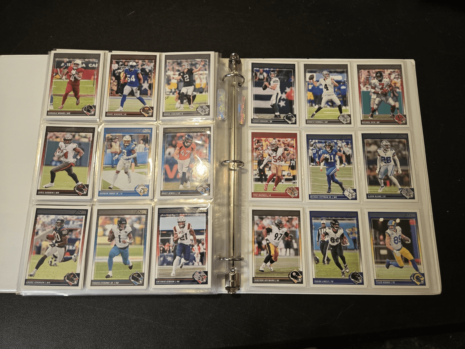 2024 Score Football Binder Lot 250+ Cards Stars Legends Base 1" Album - Thumbnail 15