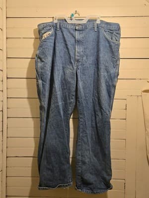 Dickies Jeans Mens 46 Carpenter Work Pants Blue Denim Heavy Duty 46x30 Relaxed - Image 1