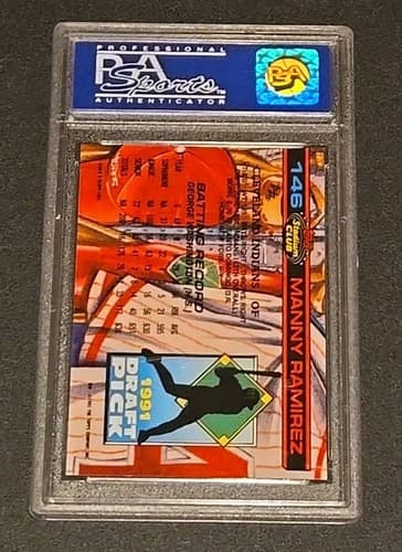 1991 Stadium Club Manny Ramierez PSA Graded With Near Mint - Mint 8 - Thumbnail 2