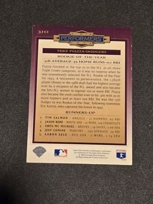 1994 Collector's Choice #310 Mike Piazza - Thumbnail 2