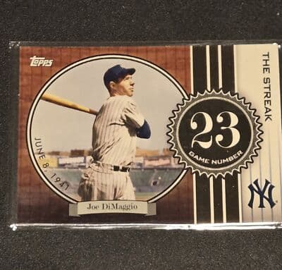 2007 Topps #JD23 Joe DiMaggio Joe DiMaggio: The Streak - Image 1