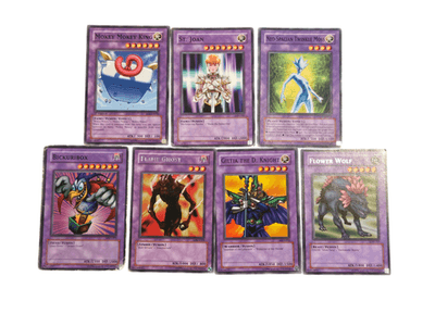 YuGiOh Fusion Monsters Lot Mokey Mokey King St Joan Neo-Spacian Giltia - Image 1