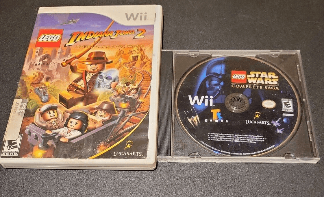 Lego Star Wars And Lego Indiana Jones 2 For Nintendo Wii lot of 2 - Image 1
