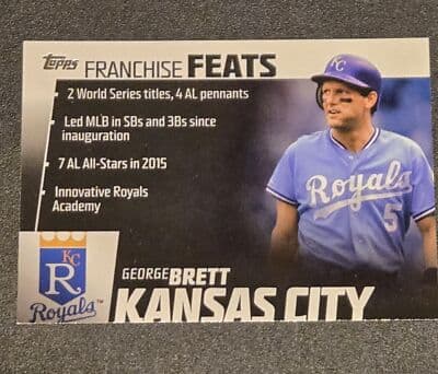 2019 Topps #FF-13 George Brett Franchise Feats - Image 1