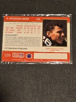 1992 Action Packed #228 Rod Woodson - Thumbnail 2