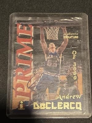 1995 Signature Rookies Prime #12 Andrew DeClercq Signatures #/3000 - Image 1