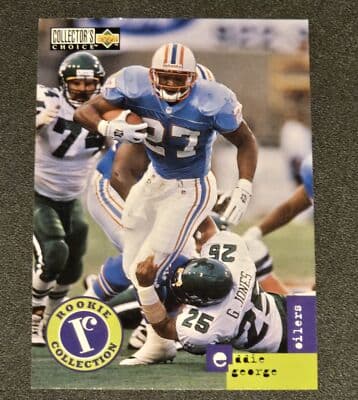 1996 Collector's Choice Update #U12 Eddie George - Image 1