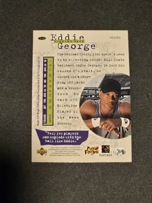 1996 Collector's Choice Update #U12 Eddie George - Thumbnail 2