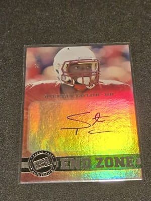2013 Press Pass Showcase #EZ-ST Stepfan Taylor End Zone Autographs #/50 - Image 1