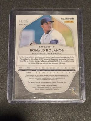 2020 Panini Prizm #RA-RB Ronald Bolanos Rookie Autographs Snake Skin Prizm #/35 - Thumbnail 2