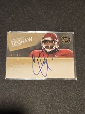2012 Press Pass #PPS-CU Courtney Upshaw Autographs Gold #/199 - Image 1