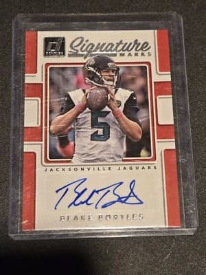 2017 Donruss #SM-BBT Blake Bortles Signature Marks - Image 1