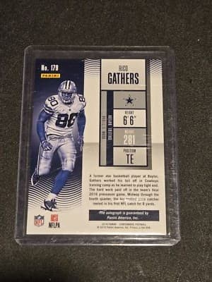 2016 Panini Contenders #179 Rico Gathers - Thumbnail 2