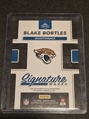 2017 Donruss #SM-BBT Blake Bortles Signature Marks - Thumbnail 2