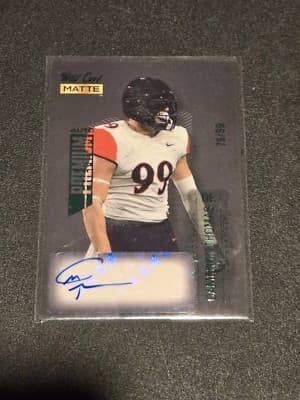 2022 Wild Card Matte #MB-11 Cameron Thomas Black auto #/99 - Image 1