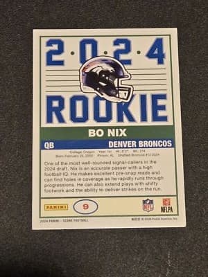 2024 Score #9 Bo Nix 35th Anniversary Rookies - Thumbnail 2