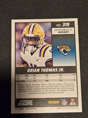 2024 Score #319 Brian Thomas Jr. Red - Thumbnail 2