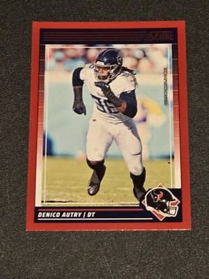 2024 Score #277 Denico Autry Red - Image 1