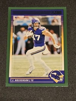 2024 Score #185 T.J. Hockenson Green - Image 1