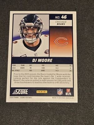 2024 Score #46 DJ Moore Red - Thumbnail 2