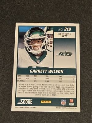2024 Score #219 Garrett Wilson Red - Thumbnail 2