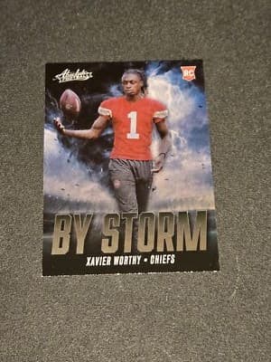 2024 Panini Absolute #BS-XWY Xavier Worthy By Storm - Image 1