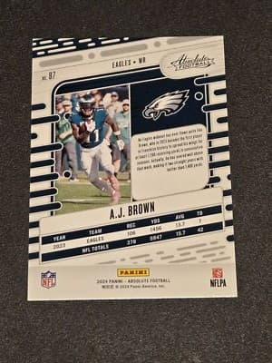 2024 Panini Absolute #87 A.J. Brown - Thumbnail 2
