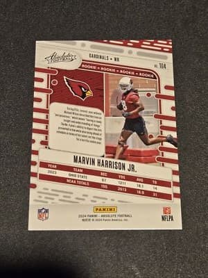 2024 Panini Absolute #104 Marvin Harrison Jr. - Thumbnail 2