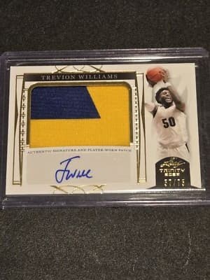 2023 Leaf Trinity #PA-TW1 Trevion Williams Patch Autographs Gold #/75 - Image 1