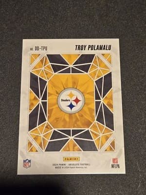 2024 Panini Absolute #DD-TPU Troy Polamalu Draft Diamonds - Thumbnail 2
