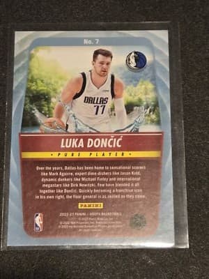 2022-23 Hoops #7 Luka Doncic Pure Players - Thumbnail 2