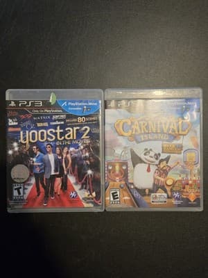 Lot of 2 PS3 Games - Yoostar 2 & Carnival Island - Fun Family Entertainment - Image 1