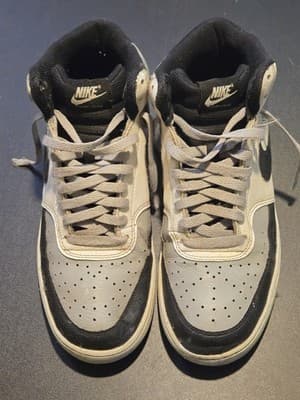 Nike Court Vision Mid Black/White Men’s Size 10 Sneakers – Worn, Good Condition - Image 1