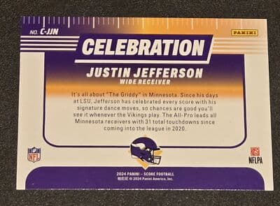 2024 Score #C-JJN Justin Jefferson Celebration - Thumbnail 2