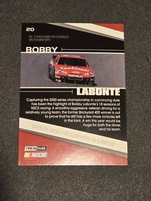 2010 Press Pass Stealth #20 Bobby Labonte - Thumbnail 2
