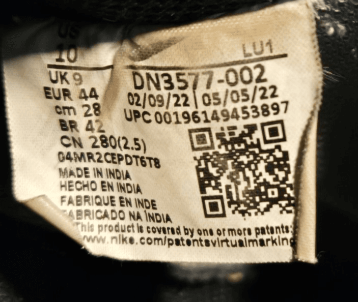 Nike Court Vision Mid Black/White Men’s Size 10 Sneakers – Worn, Good Condition - Thumbnail 6