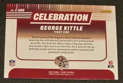2024 Score #C-GKE George Kittle Celebration - Thumbnail 2