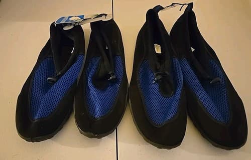 Lot Of 2 Pair Of Mens Watershoes Size M(9-10) And L(11-12) - Image 1
