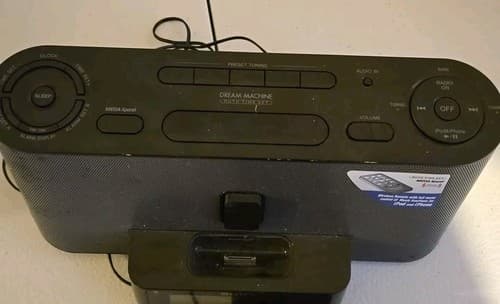 vintage sony dream machine clock radio Untested - Thumbnail 3