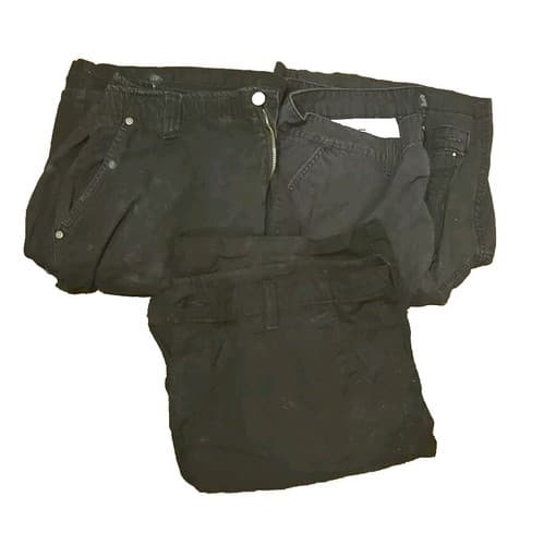 Lot Of 3 Black Khaki Shorts Mens Size 40 - Image 1